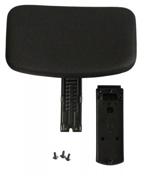Headrest for Steelcase Please Chair with Black Backshell, Fabric Black